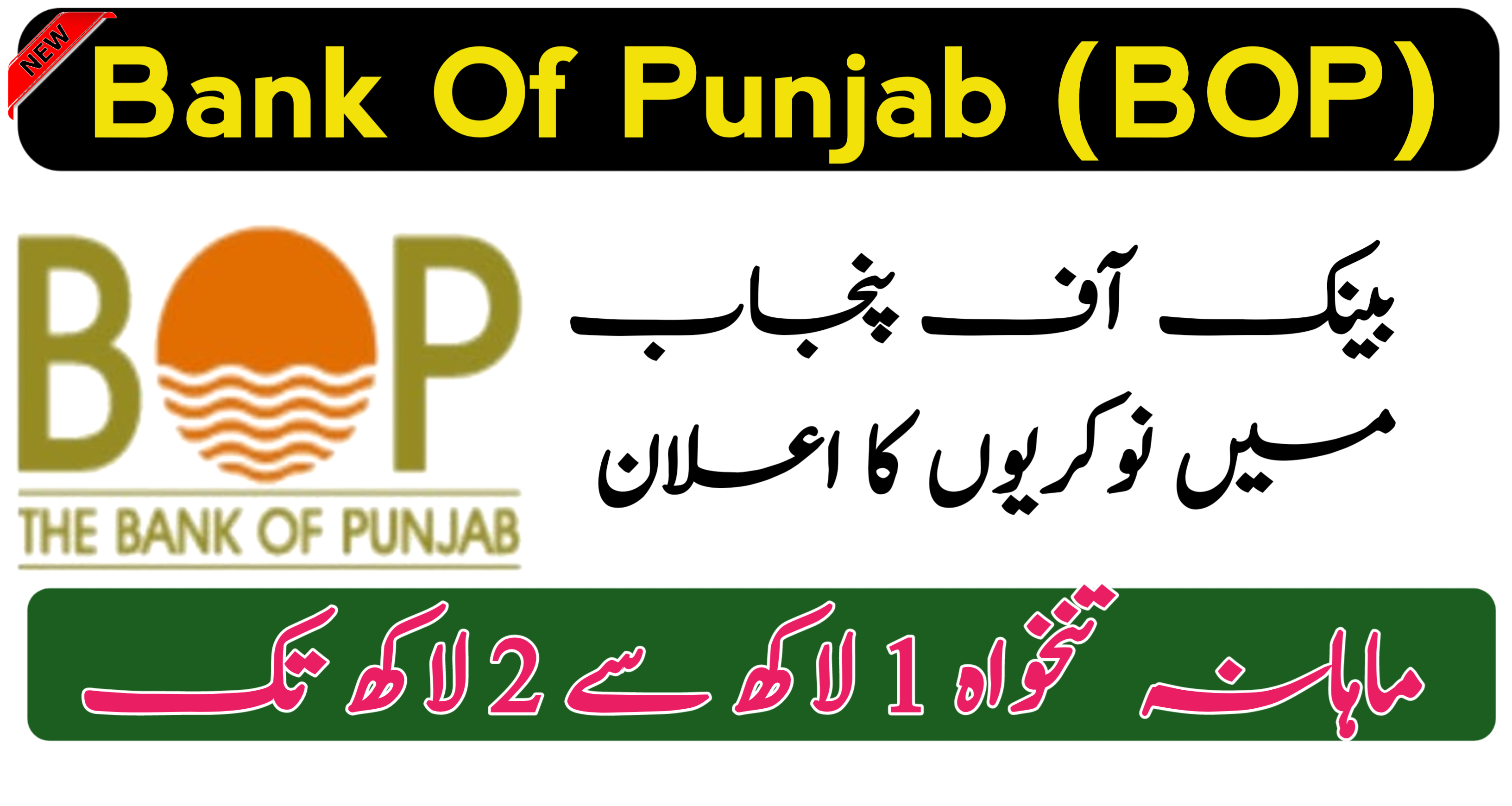 Bank of Punjab Jobs 2025 – Apply Online for BOP Careers