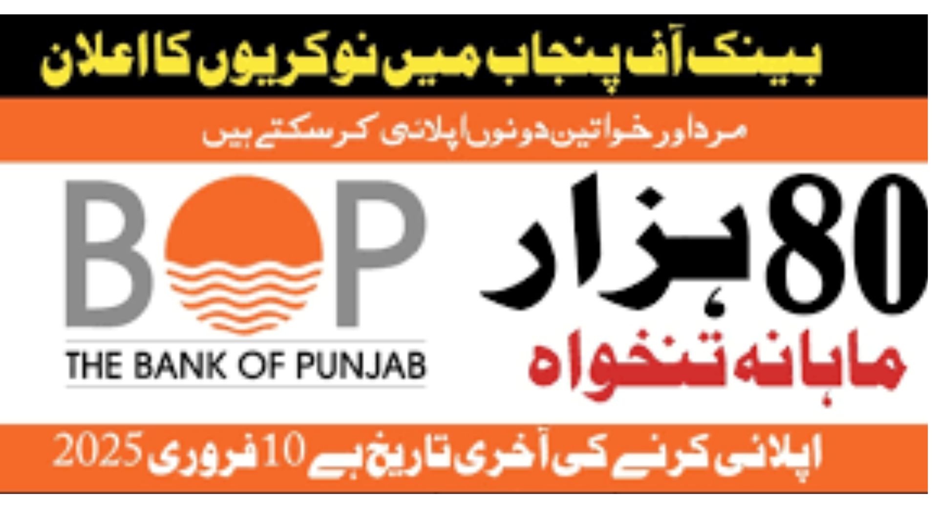 The Bank Of Punjab Jobs 2025 Join Now