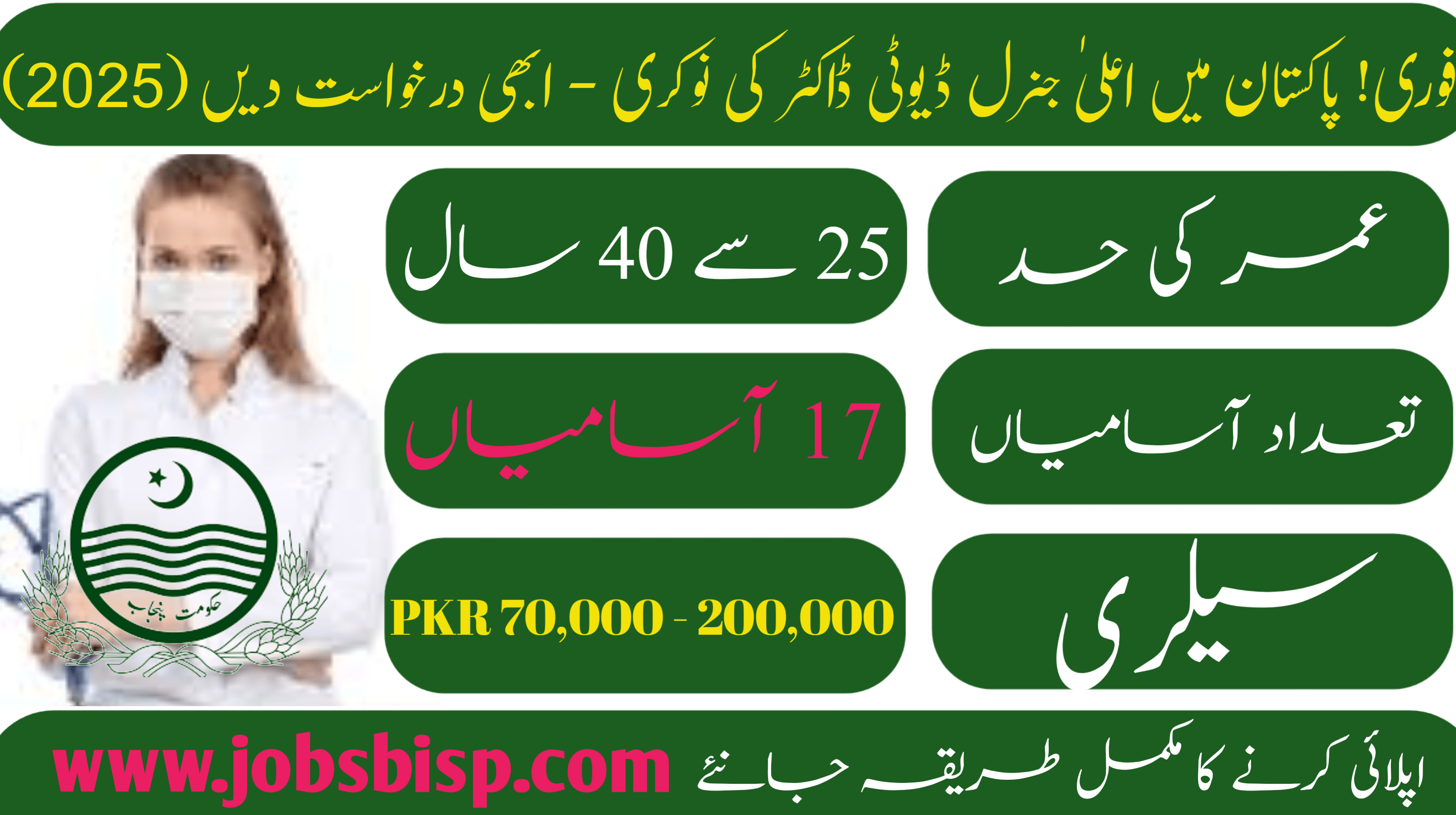 Urgent! Top General Duty Doctor Job in Pakistan – Apply Now (2025)