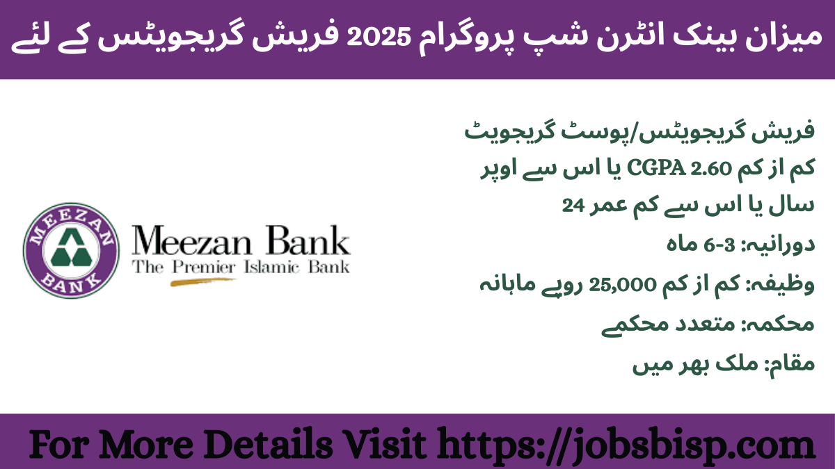 meezan bank internship