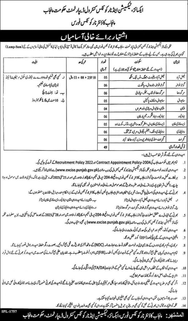 narcotics force jobs